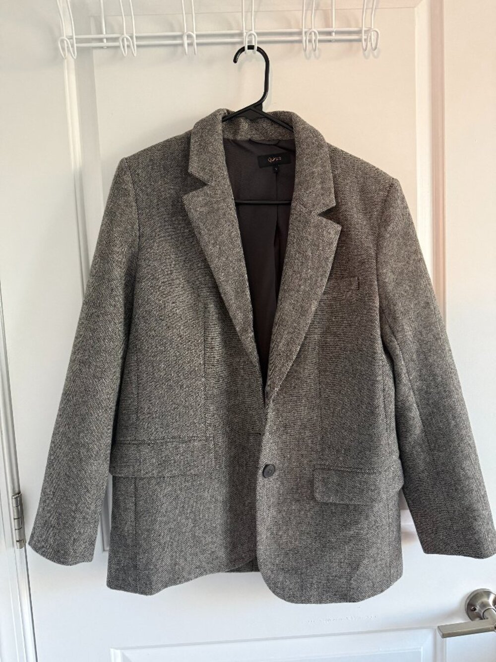 Quince Gray Tweed Blazer – Size Small
